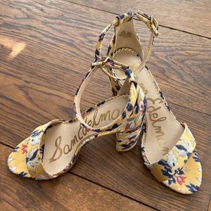 Sam Edelman Floral Block Heel